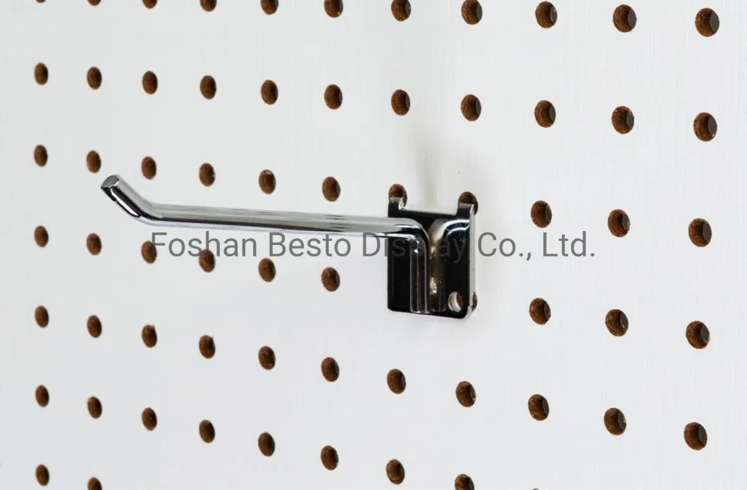 Popular Wall Mounted MDF Pegboard with Hardware Hooks for Retail Shop Wall System, Like Coffee Shop, Stationery Shop, Toy Store, Gift Store.