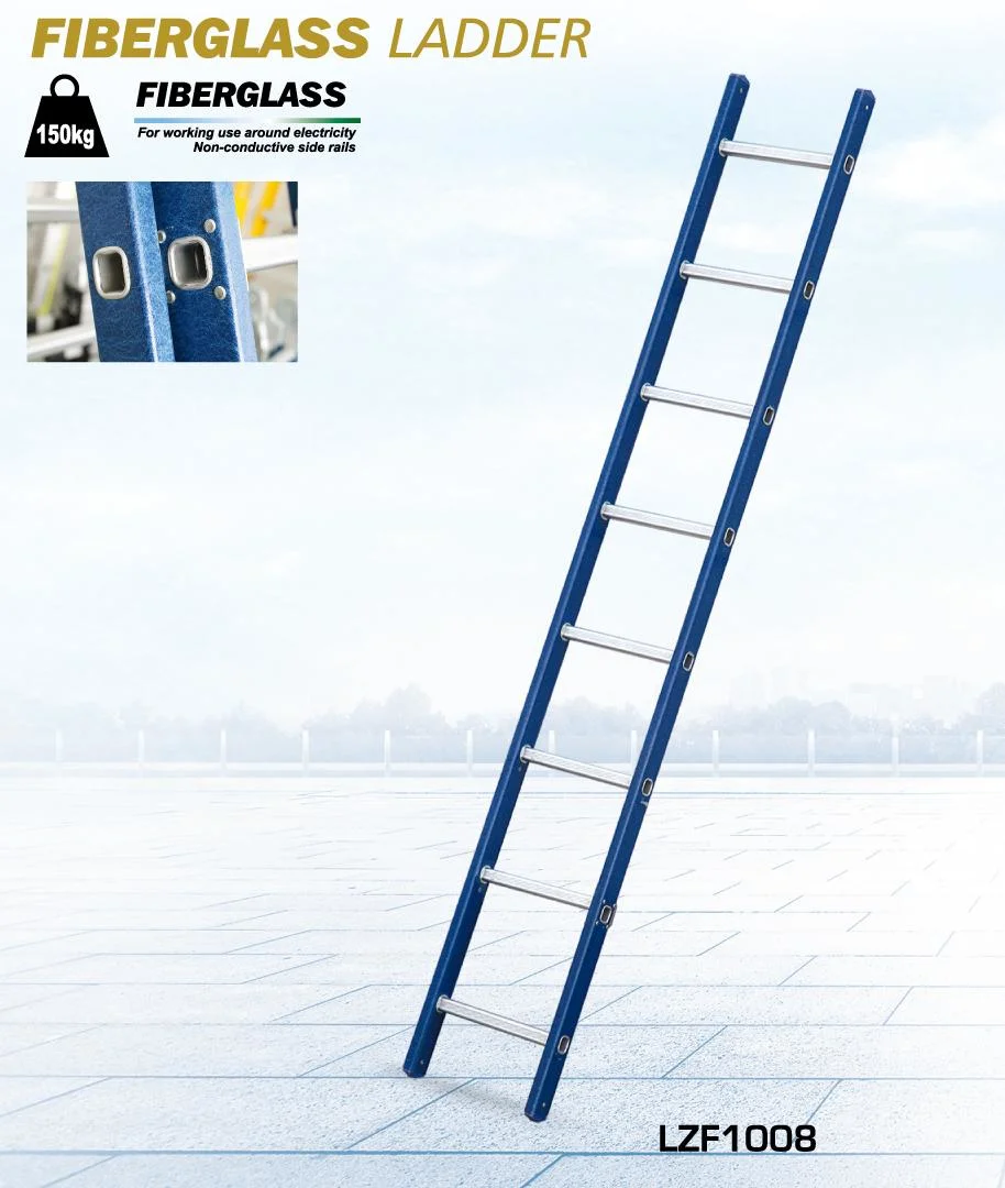 8 Steps Fiberglass Single Ladder