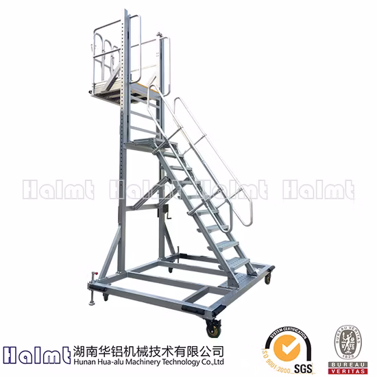 Customized Industrial Aluminum Platform Step Ladder
