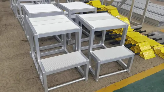 Customized Industrial Aluminum Platform Step Ladder