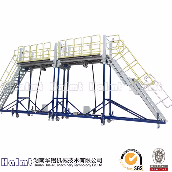 Customized Industrial Aluminum Platform Step Ladder