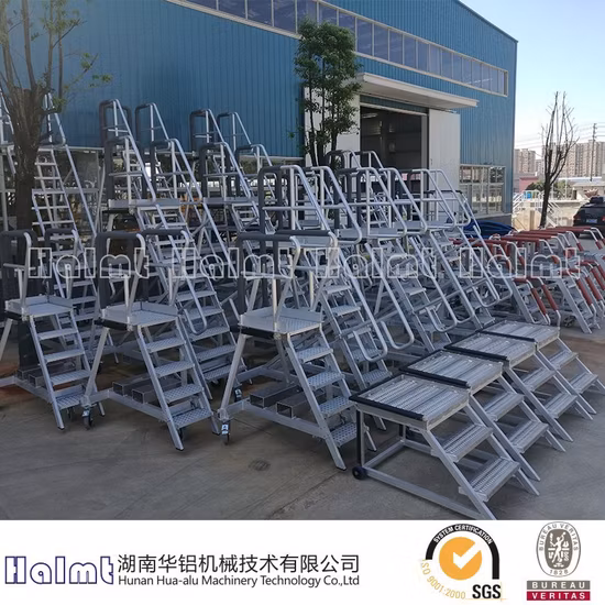 Customized Industrial Aluminum Platform Step Ladder