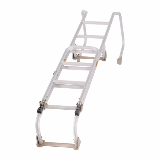 Crownman Decoration Tools, 3.8m 13 Steps Aluminium Alloy Multipurpose Telescopic Foldable Ladder with Joint with CE